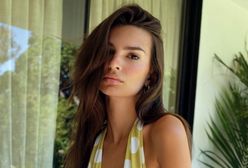 Emily Ratajkowski pozuje ubrana jedynie w spodnie. Jej figura robi wrażenie