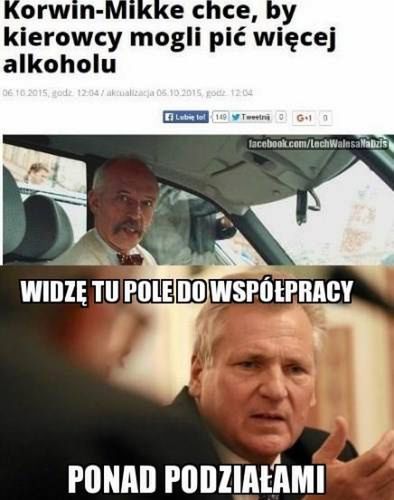 Korwin-Mikie i Kwaśniewski 