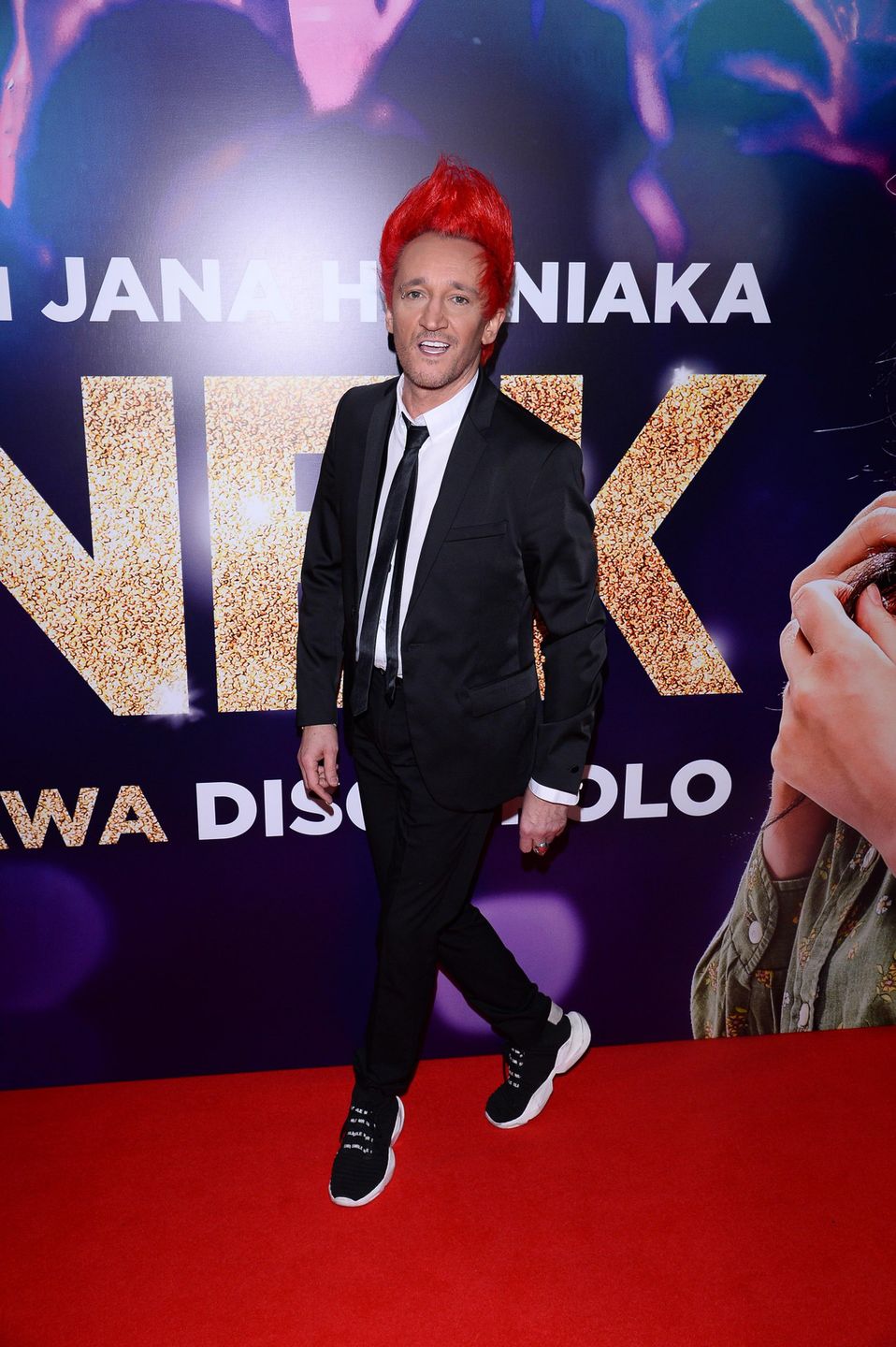 Michał Wiśniewski na premierze filmu "Zenek" 