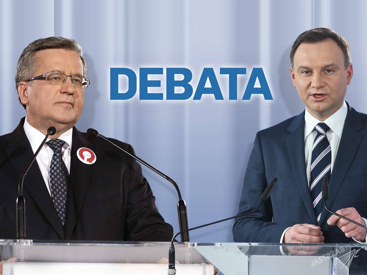 Debata 2015. Bronisław Komorowski złożył życzenia Andrzejowi Dudzie