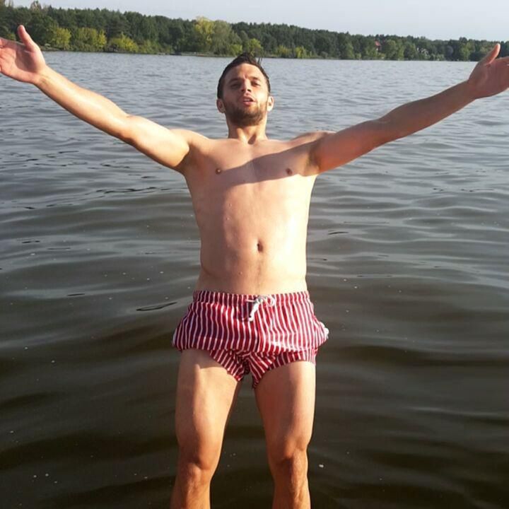 Bartosz Bereszyński bez koszulki
