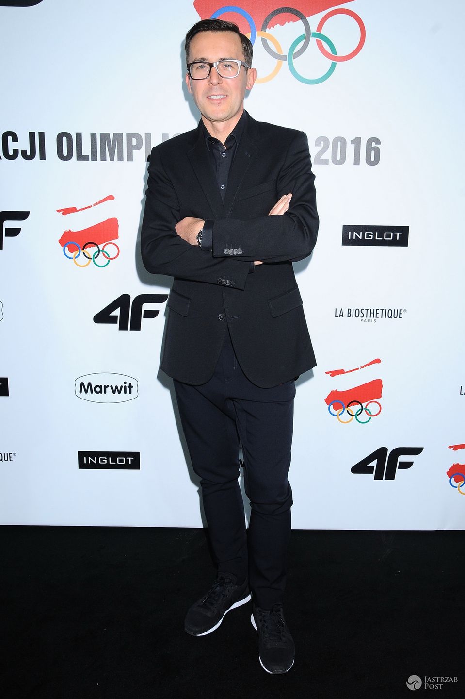 Maciej Kurzajewski na pokazie kolekcji 4F