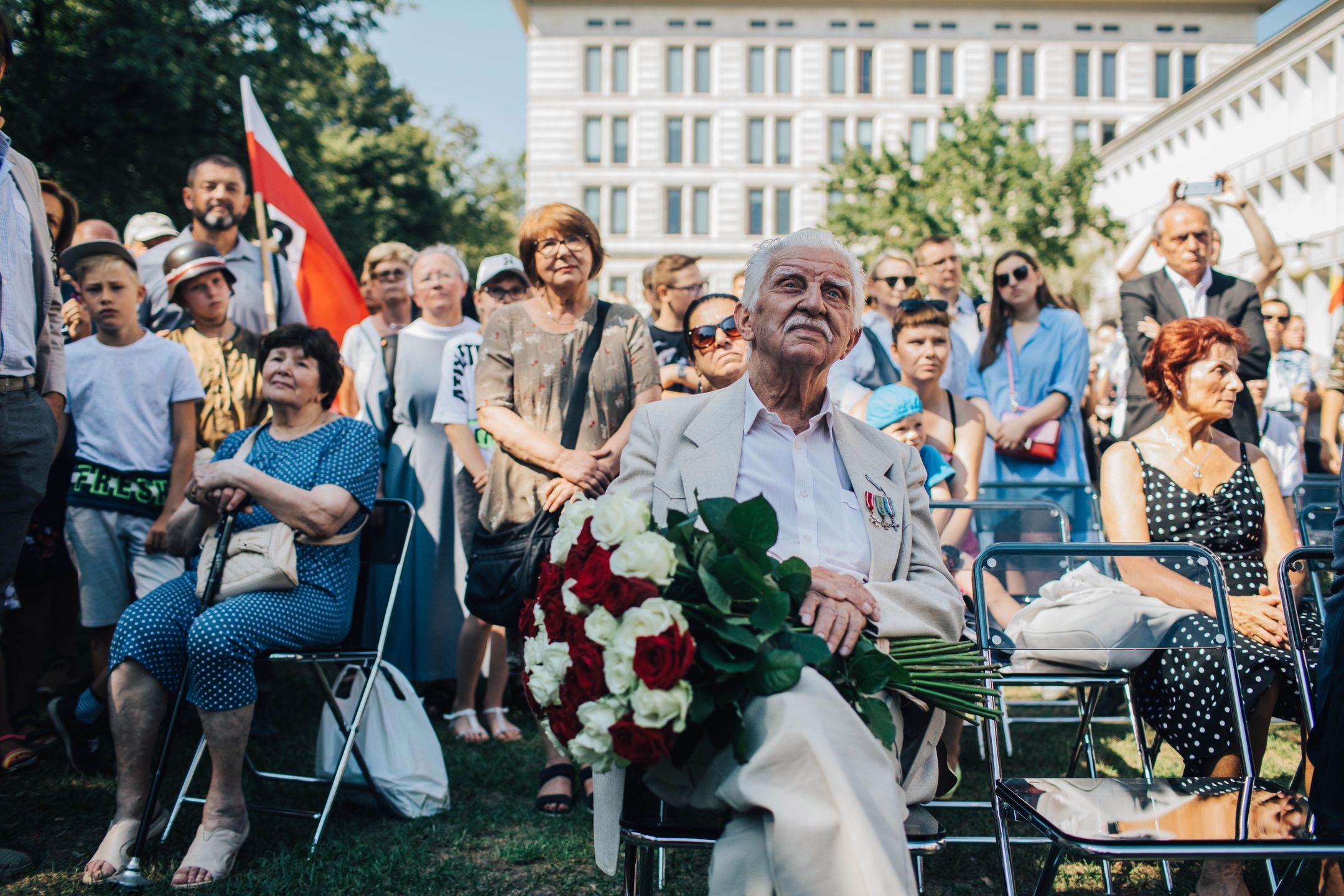 Tłumy przyszły, by spełnić marzenie Powstańca Warszawskiego Stanisława Majewskiego 