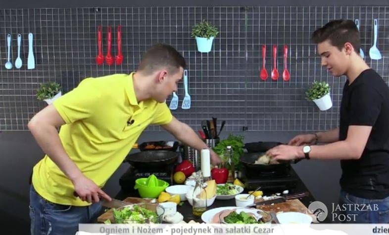 Adam Zdrójkowski i Leon Myszkowski gotują w Dzień Dobry TVN