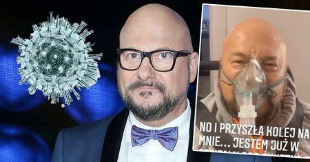 Zaszczepiony Piotr Gąsowski ma COVID-19! Trafił do szpitala pod maskę tlenową! Jest nagranie. Z pomocą ruszyło aż czterech medyków [WIDEO]