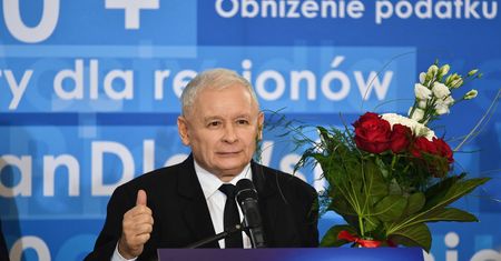 Jarosław Kaczyński zachwalał kandydata PiS w Skarżysku-Kamiennej. Przypomniał o Gomułce