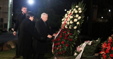 37. rocznica stanu wojennego. Jarosław Kaczyński na grobie ks. Jerzego Popiełuszki