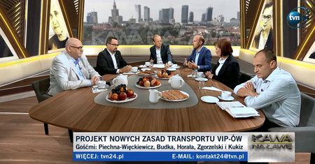 Loty Marka Kuchcińskiego, dymisja, zmiany przepisów. Dyskusja w TVN24. "Żenujący spektakl"