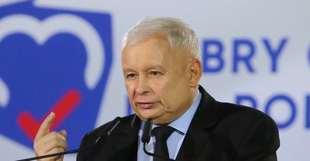 Konwencja PiS w Piotrkowie Trybunalskim. Przemawia Jarosław Kaczyński