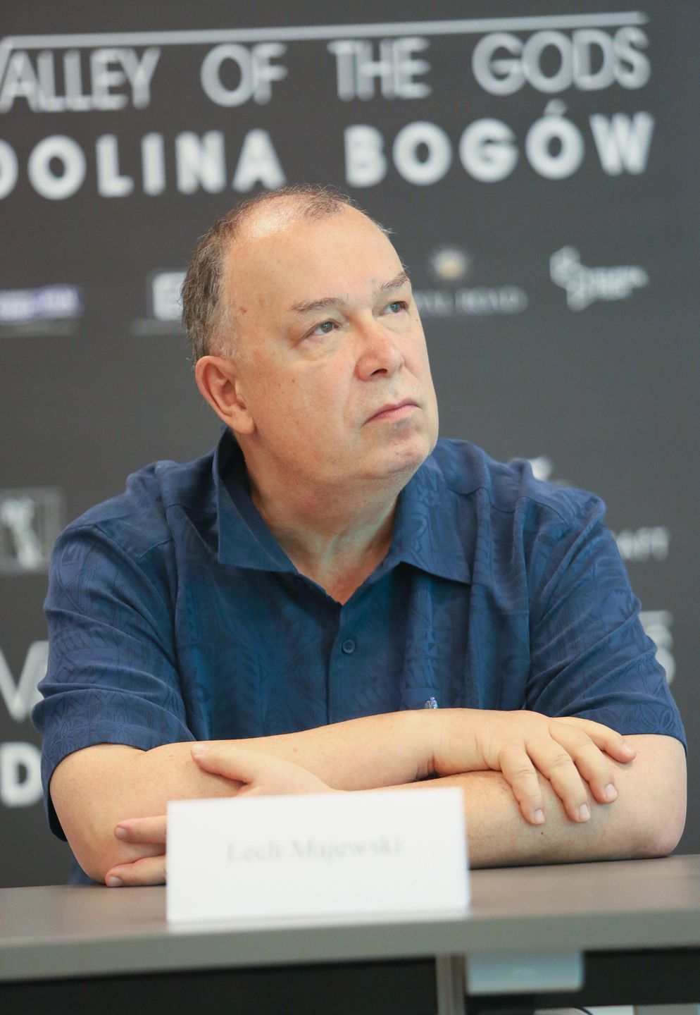 Lech Majewski na konferencji prasowej filmu "Dolina Bogów"