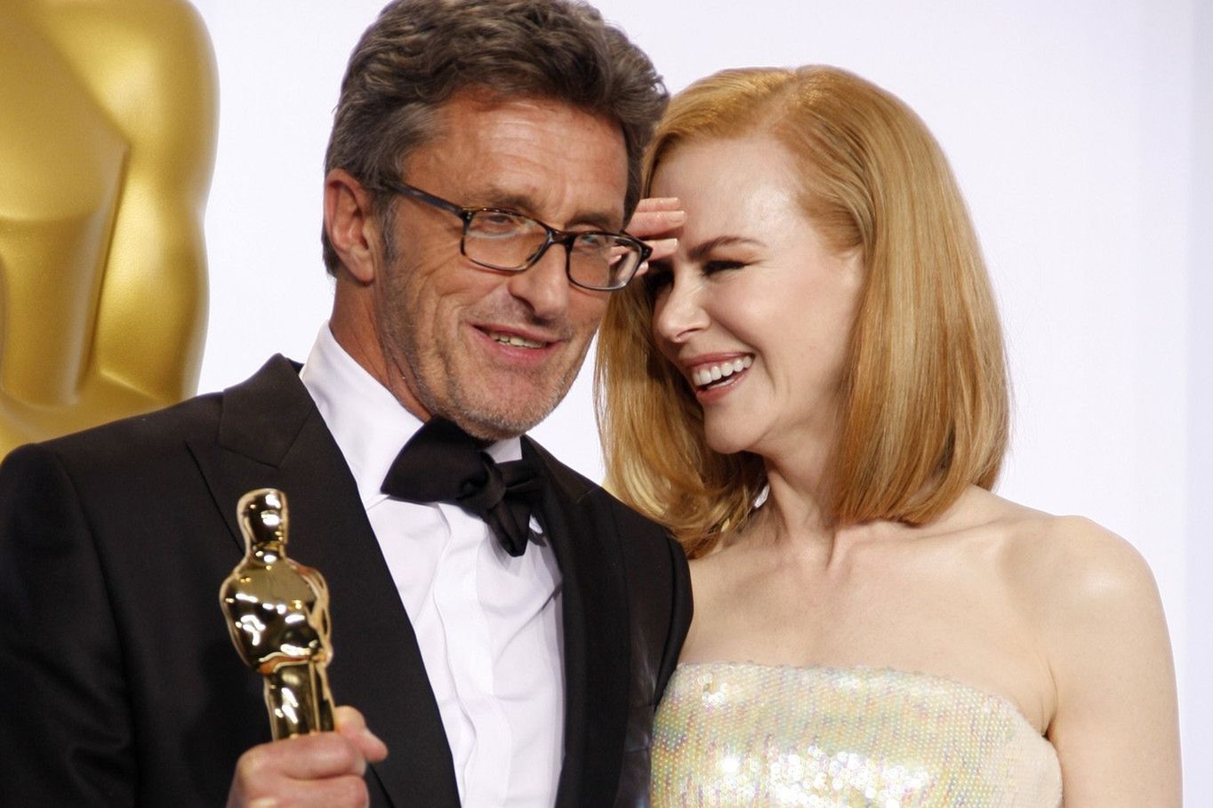 Paweł Pawlikowski z Oscarem za "Idę" (2015)