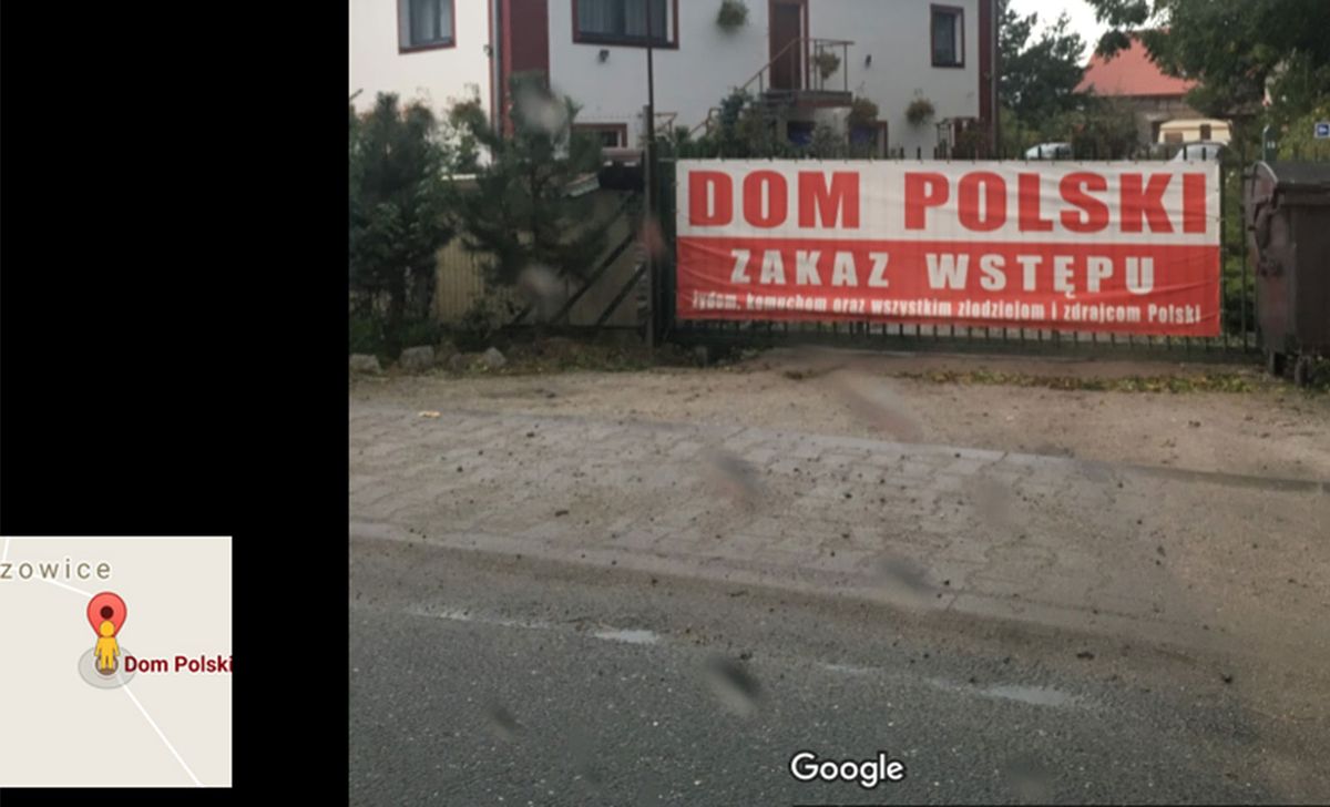 Szokujący baner hostelu. "Zakaz wstępu Żydom i zdrajcom Polski"