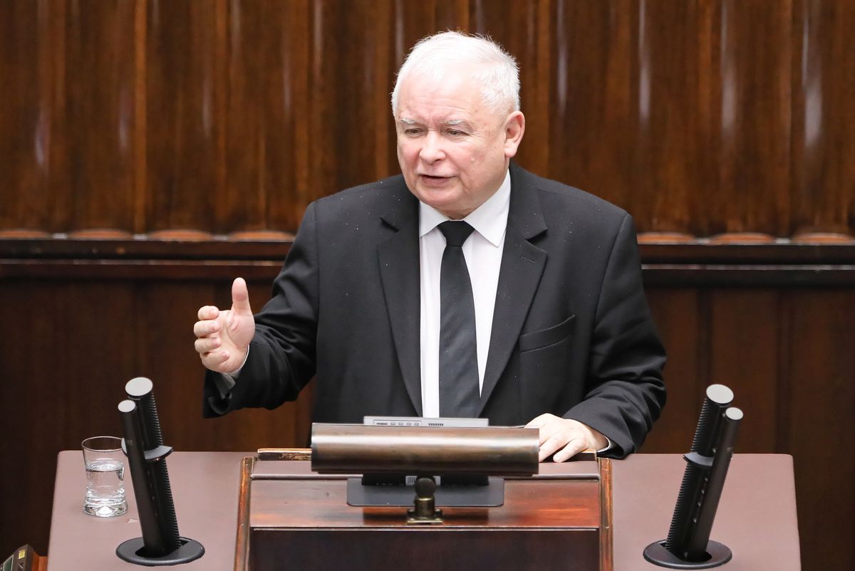 Expose Mateusza Morawieckiego. Jarosław Kaczyński podczas debaty. "Nasze obietnice odnowiły demokrację"