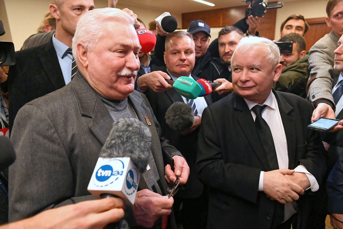"Kabaret", "dramat", "parodia". Ostre komentarze po procesie Kaczyński-Wałęsa