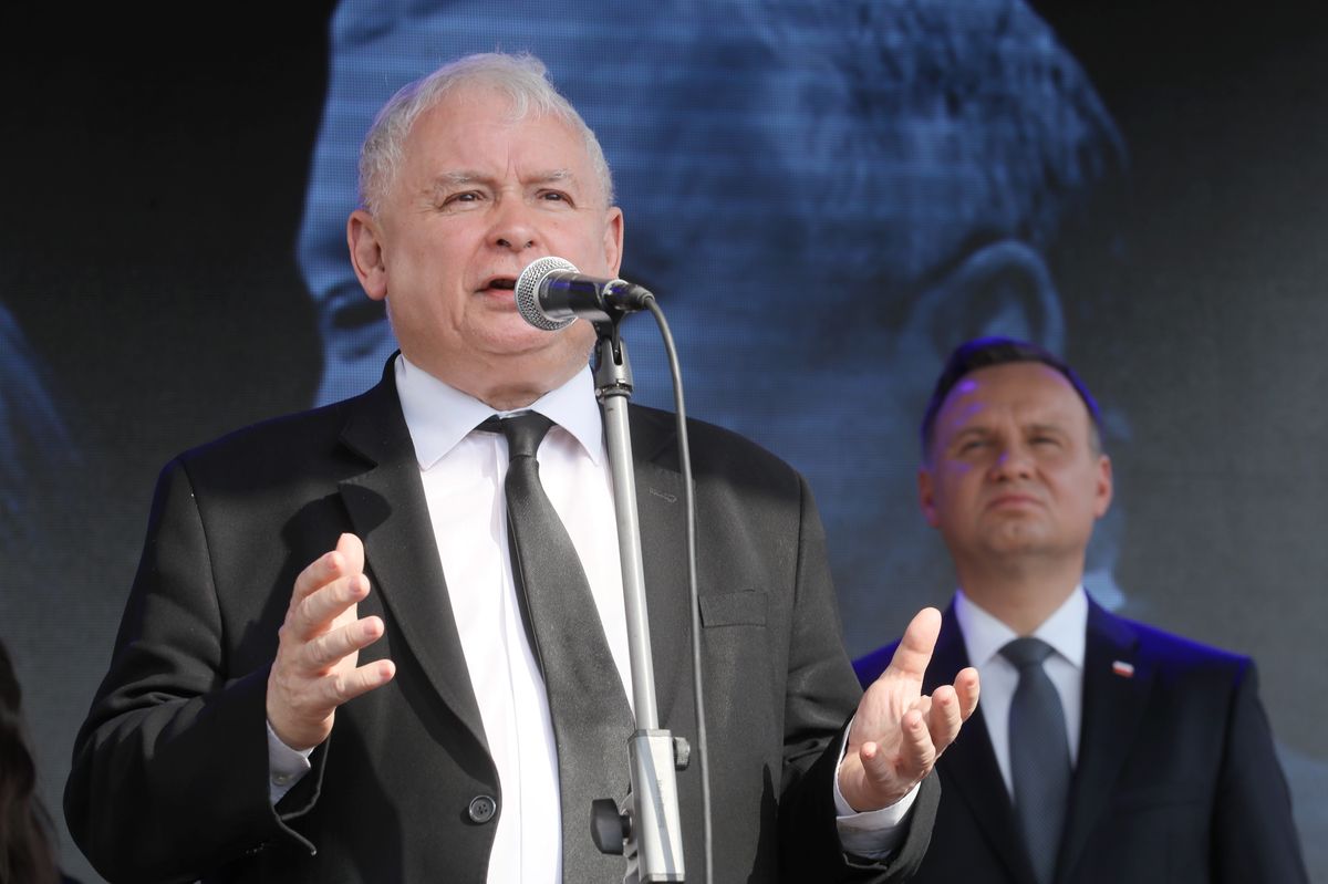 Jarosław Kaczyński wygłosił przemówienie. "96 nazwisk, bez żadnych tytułów, bez funkcji"