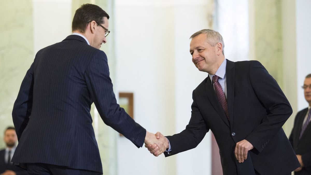 Marek Zagórski i Mateusz Morawiecki - pierwszy stał się twarzą walki o podatek cyfrowy, drugi już rok zamawiał analizy.