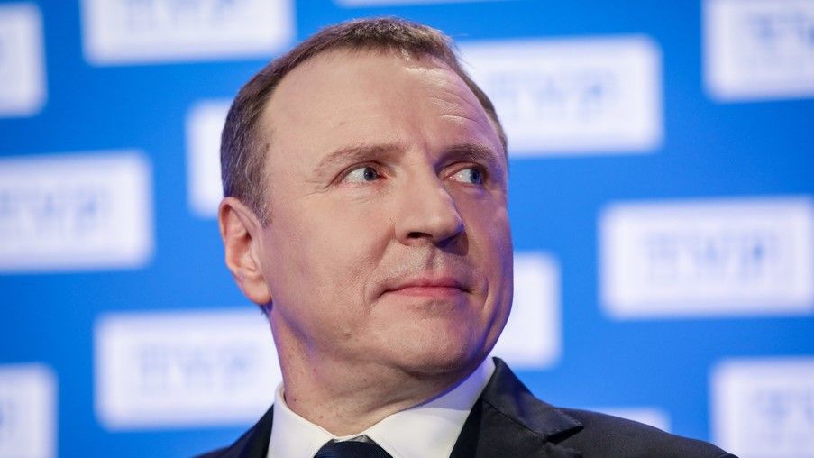 26.04.2018 Warszawa Konferencja prezesa TVP jacka Kurskiego nt zakupu nowych praw sportowych  Fot. Andrzej Iwanczuk/REPORTER