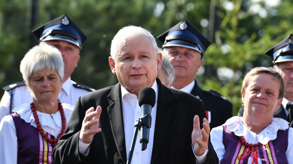 Jarosław Kaczyński na Pikniku Rodzinnym opowiadał o irlandzkim bogactwie