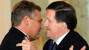 Aleksander Kwaśniewski i George Robertson