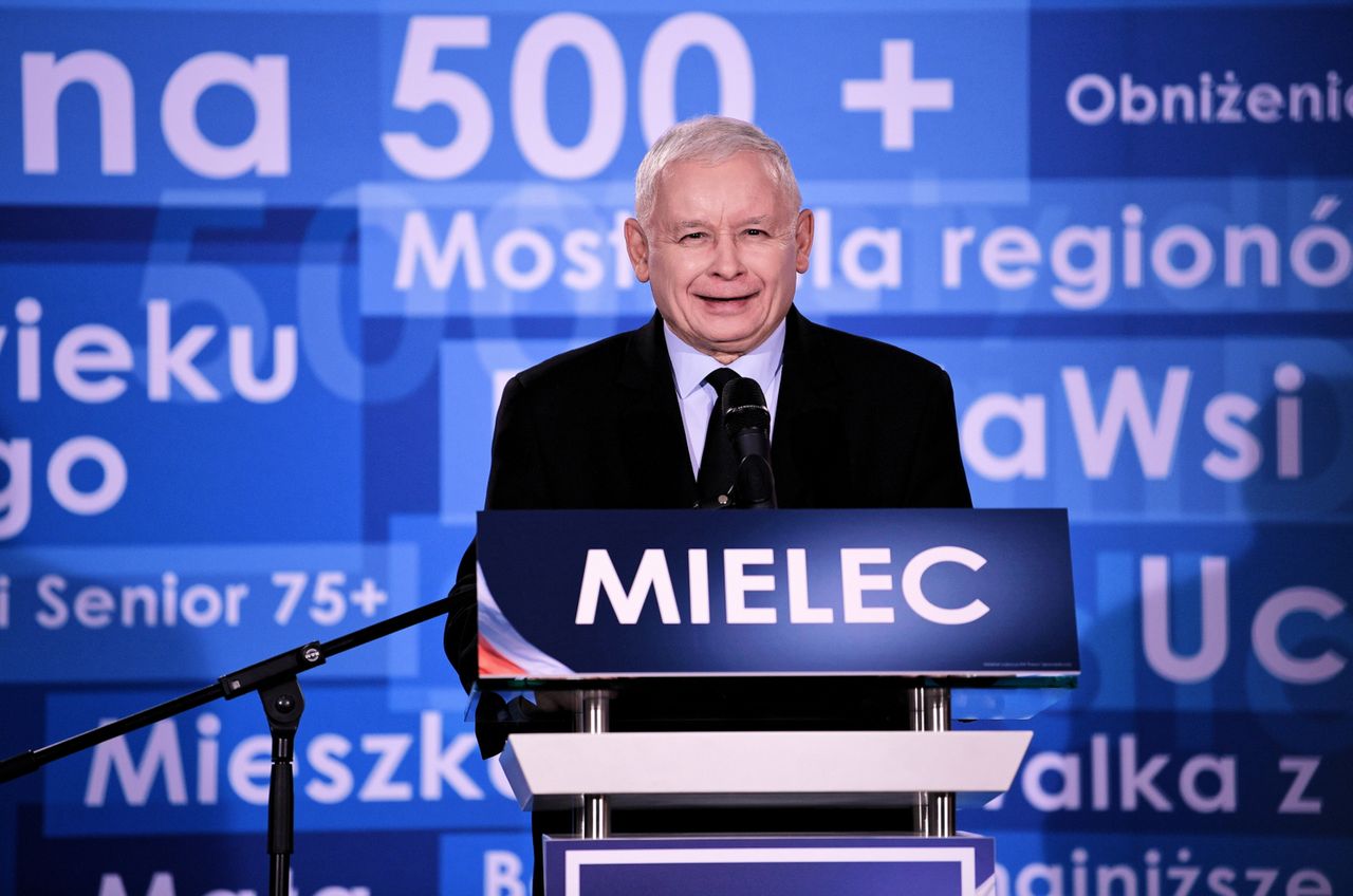 Jarosław Kaczyński w Mielcu. "Władza to jest miecz i wór"