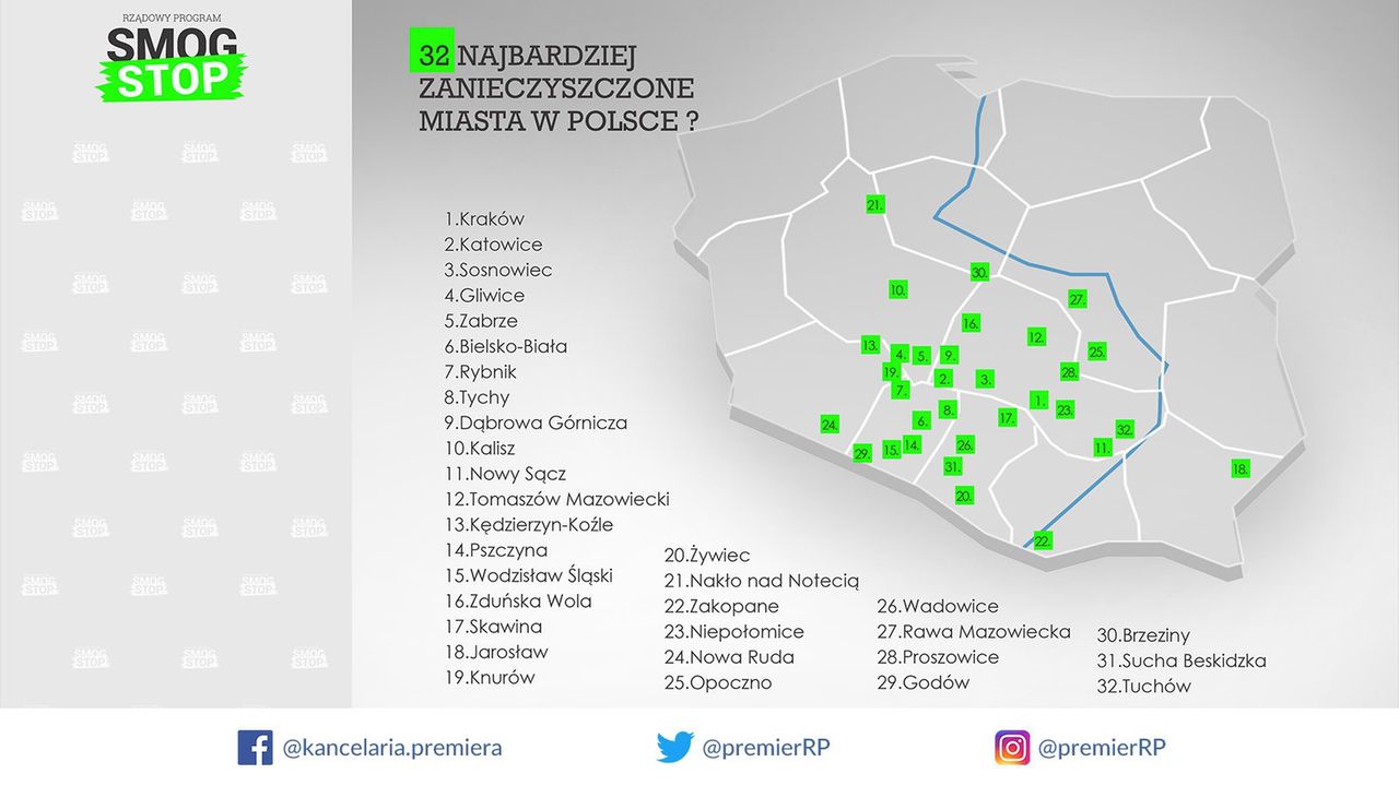 Województwo świętokrzysko-łódzkie. Kancelaria Premiera z "alternatywną" mapą Polski