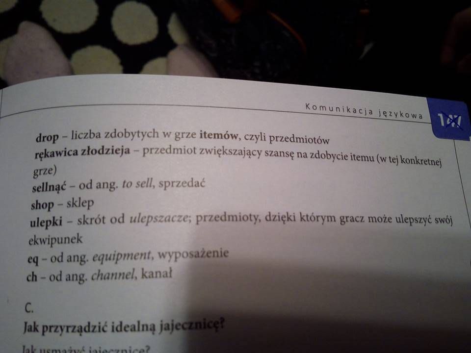 "Cze, cr? Sellnąłem rękawice, bo wczoraj miałem słaby drop". Zeszyt ćwiczeń z języka polskiego mocno zaskakuje