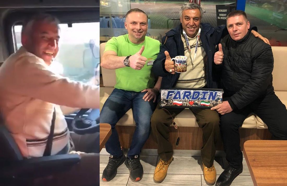 Fardin Kazemi wraca do Iranu ciężarówką, którą kupili mu Polacy. Wciąż odbiera prezenty