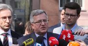 Komorowski zabrał głos po przesłuchaniu. "Odnoszę wrażenie, że nie chodzi o poszukiwanie prawdy"