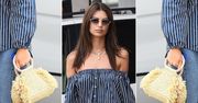 LOOK OF THE DAY: Emily Ratajkowski odświeża jeans, lansuje espadryle i daje kosza