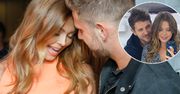 Antek Królikowski tuli brzuszek Joanny Opozdy. "Moja gwiazda!". Zdjęcie z planu filmowego jest pełne czułości