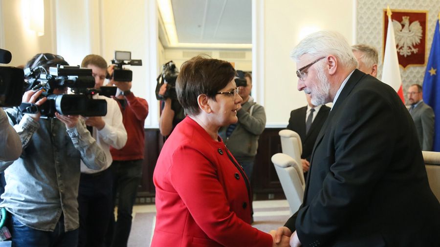 Witold Waszczykowski przed posiedzeniem rządu 25 kwietnia