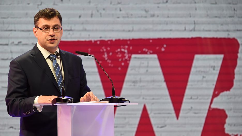 Jacek Karnowski podczas gali Człowieka Roku Tygodnika "w Sieci".