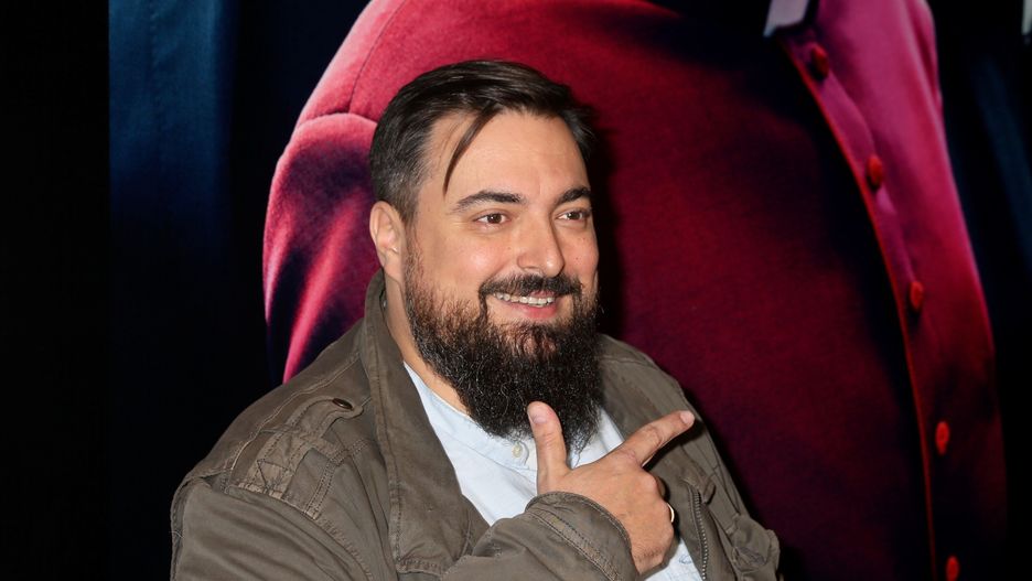 Tomasz Sekielski na premierze filmu "Kler"