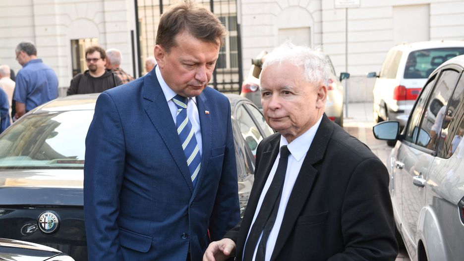 Mariusz Błaszczak i Jarosław Kaczyński