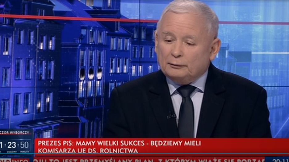 Wybory 2019. Jarosław Kaczyński w "Gościu Wiadomości TVP"