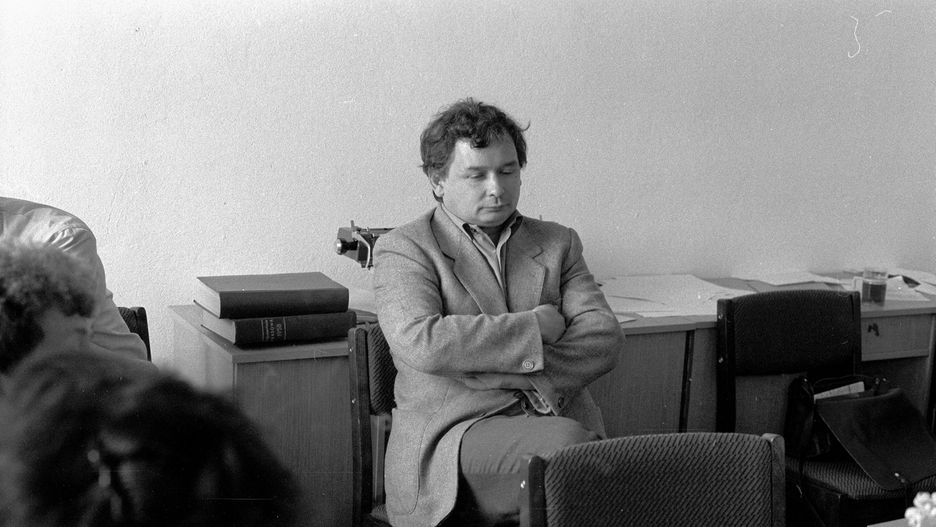 Jarosław Kaczyński w 1990 roku
