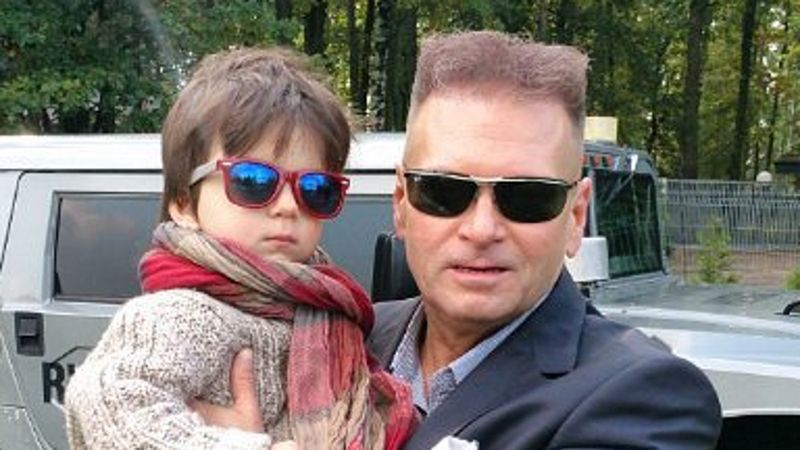 Krzysztof Rutkowski z synkiem. 
