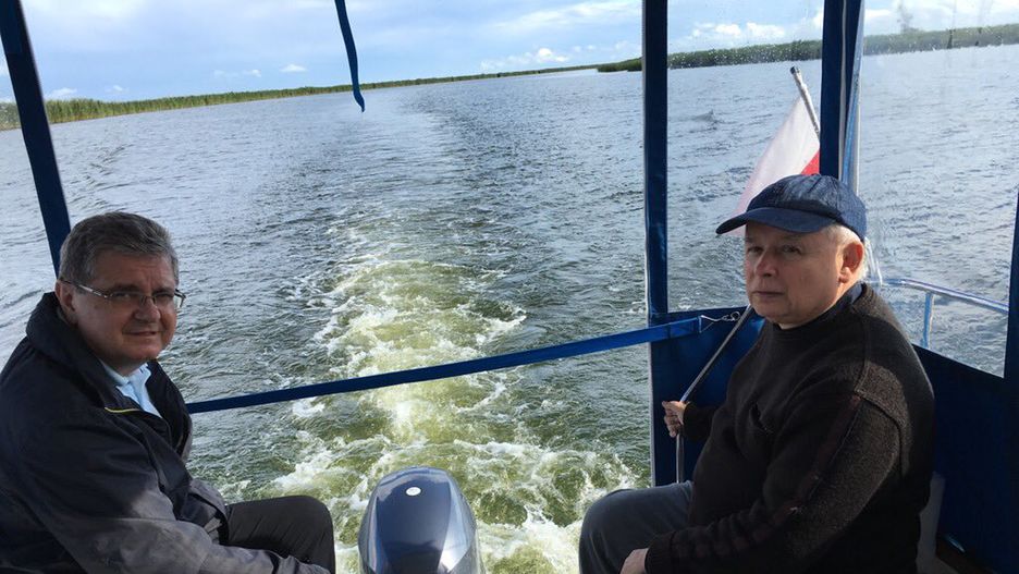 Jarosław Kaczyński na wakacjach.