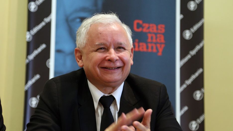 Jarosław Kaczyński na promocji książki "Czas na zmiany"