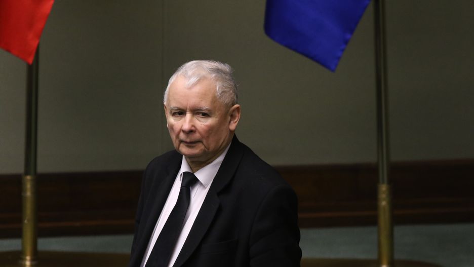 Prezes PiS Jarosław Kaczyński w Sejmie