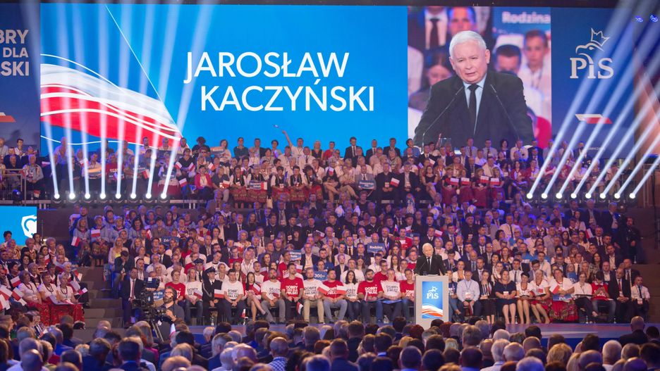 Jarosław Kaczyński na konwencji PiS