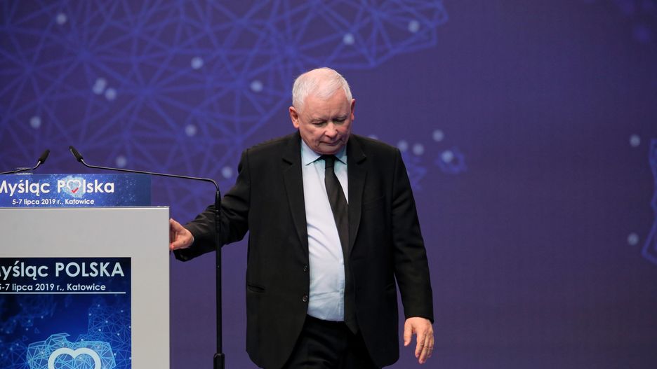 Jarosław Kaczyński na konwencji PiS w Katowicach
