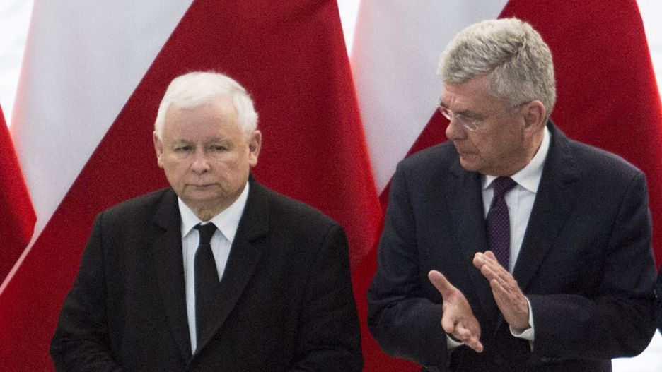 Jarosław Kaczyński ma nadzieję na odzyskanie większości w Senacie, a Stanisław Karczewski - utrzymanie się w fotelu marszałka.