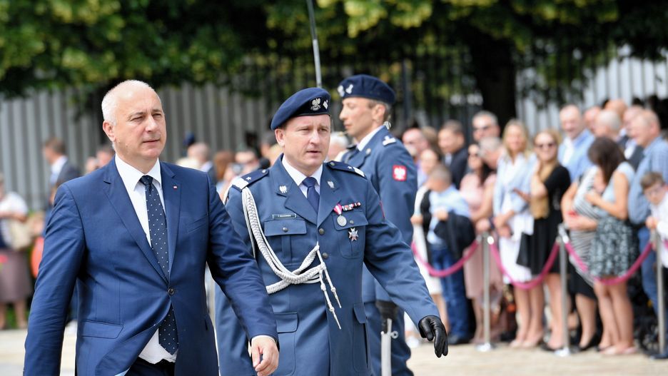 Joachim Brudziński podziękował funkcjonariuszom za "trud tworzenia formacji"