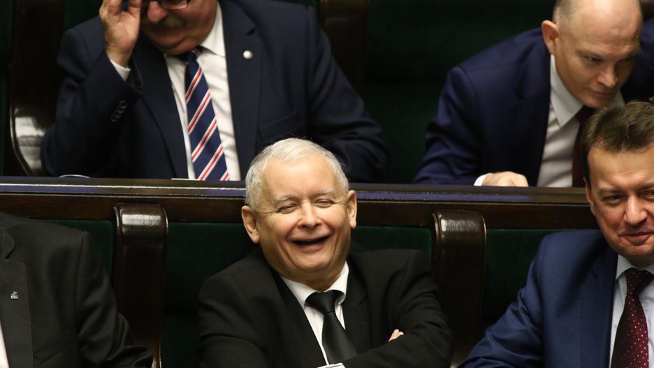 Prezes PiS Jarosław Kaczyński w Sejmie