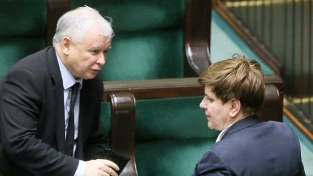 Jarosław Kaczyński i Beata Szydło