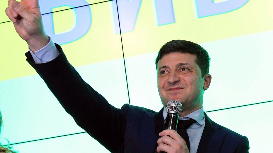Druga tura wyborów odbędzie się 21 kwietnia. (Na zdjęciu Wołodymyr Zełenski)