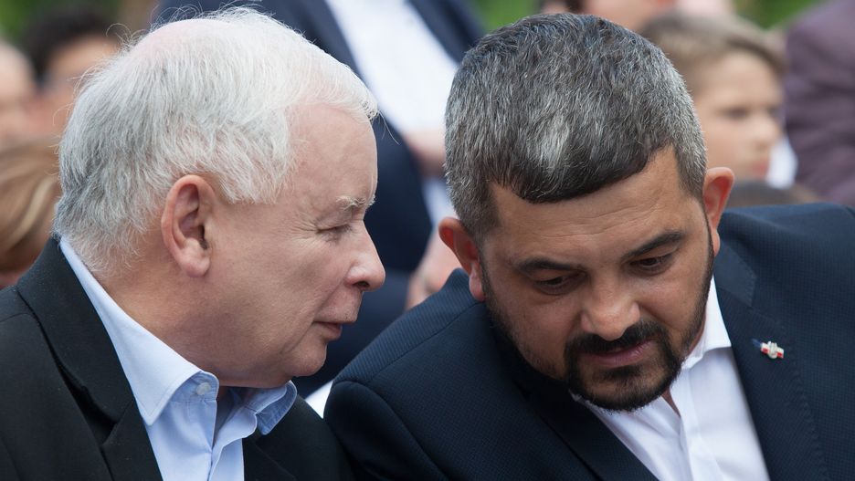 Prezes PiS Jarosław Kaczyński oraz poseł Krzysztof Sobolewski  - zdj. arch.