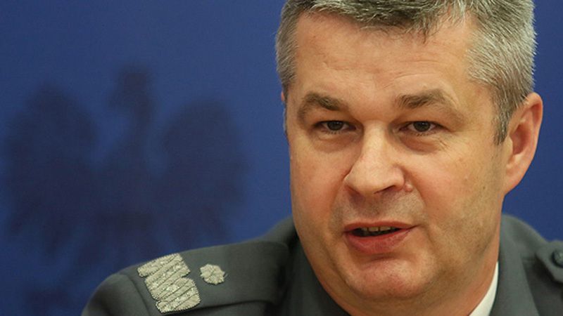 Marek Działoszyński na archiwalnym zdjęciu jeszcze jako komendant główny policji