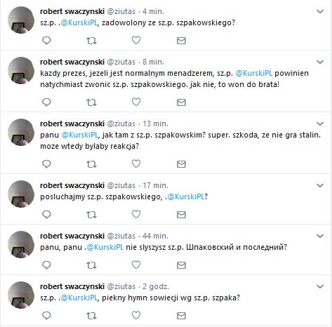 Wpis na Twitterze pracownika Gazety Polskiej 